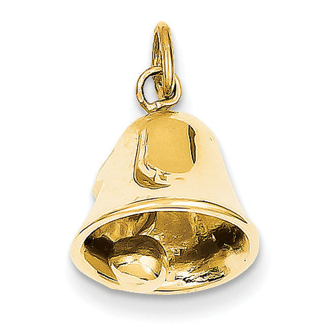 14k Wedding Bell Charm A0567 - shirin-diamonds