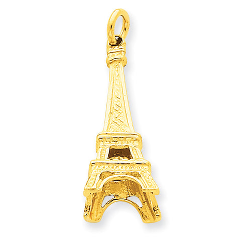 14k Eiffel Tower Charm A1175 - shirin-diamonds