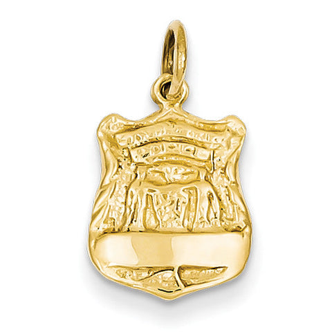 14k Police Badge Charm A1251 - shirin-diamonds