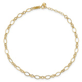 14k 9in with 1in ext Anklet ANK221 - shirin-diamonds