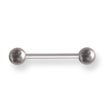 body jewelry Solid Titanium BB 14G (1.6mm) 5/8 (15mm) Long w 5mm Titanium Balls Unco BBT14-60-55-UC<BR>