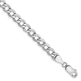 14k WG 3.35mm Semi-Solid Curb Link Chain BC103 - shirin-diamonds