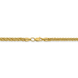 14k 2mm Semi-solid 3-Wire Wheat Chain BC127 - shirin-diamonds