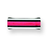 Neon Layered Acrylic Double Flange Plugs 6G (4.1mm) 1/2 (13mm) Long Neo BDDFAN6-50-PKKW - shirin-diamonds
