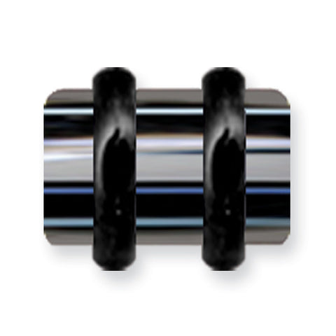 Acrylic UV Sensitive Layered Plug (Racer Stripes) Mens Colors w Flat Ends BDPALM0-50-BBGC - shirin-diamonds