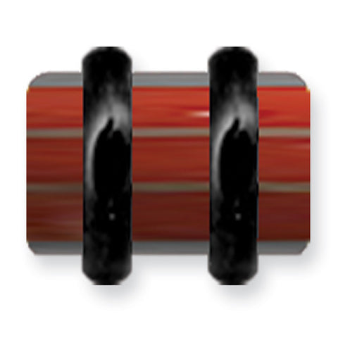Acrylic UV Sensitive Layered Plug (Racer Stripes) Mens Colors w Flat Ends BDPALM0-50-RG - shirin-diamonds