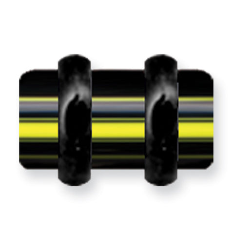 Acrylic UV Sensitive Layered Plug (Racer Stripes) Mens Colors w Flat Ends BDPALM2-50-BTY - shirin-diamonds