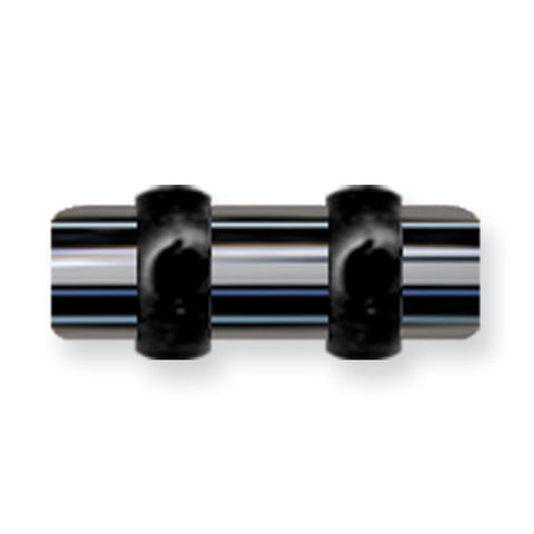 Acrylic UV Sensitive Layered Plug (Racer Stripes) Mens Colors w Flat Ends BDPALM6-50-BBGC - shirin-diamonds