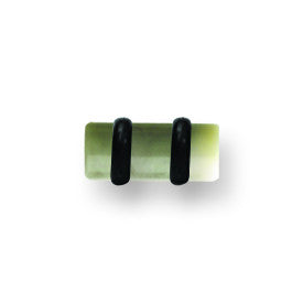 Polyester Faux Organic Stone Plugs 6G (4.1mm) 3/8 Long (10mm) Plug BPLAO101-6-KW - shirin-diamonds