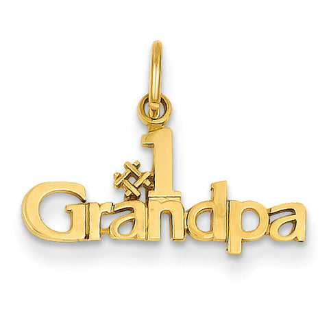 14k #1 Grandpa Charm C1052 - shirin-diamonds
