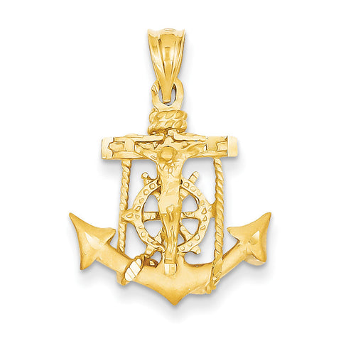 14k Mariners Cross Pendant C139 - shirin-diamonds