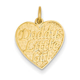 14k Daddys Little Girl Charm C1703 - shirin-diamonds
