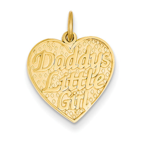 14k Daddys Little Girl Charm C1703 - shirin-diamonds