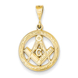 14k Masonic Pendant C1783 - shirin-diamonds