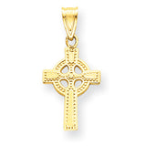 14k Celtic Cross Pendant C1939 - shirin-diamonds