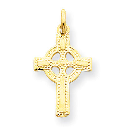 14k Celtic Cross Pendant C1940 - shirin-diamonds