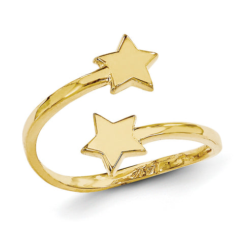 14k Star Toe Ring C2080 - shirin-diamonds