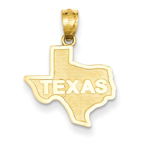 14k State of Texas Pendant C3070 - shirin-diamonds