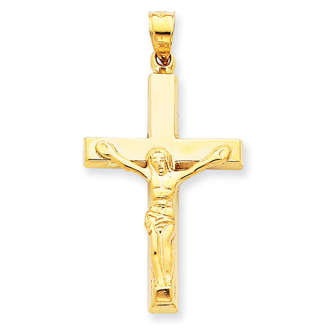 14k Polished Crucifix Pendant C3677 - shirin-diamonds
