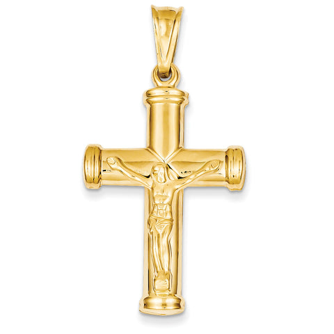 14k Reversible Crucifix /Cross Pendant C3683 - shirin-diamonds