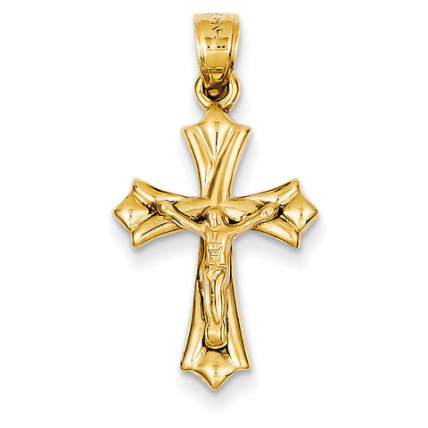 14k Reversible Crucifix /Cross Pendant C3687 - shirin-diamonds