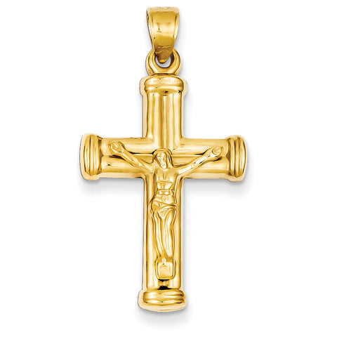 14k Reversible Crucifix /Cross Pendant C3694 - shirin-diamonds