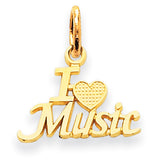 14k I Love Music Charm C423 - shirin-diamonds
