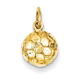 14k Soccer Ball Charm C587 - shirin-diamonds