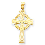 14k Celtic Cross Pendant C894 - shirin-diamonds