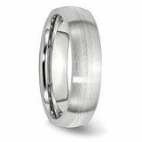 Cobalt Sterling Silver Inlay Satin 6mm Band CC43