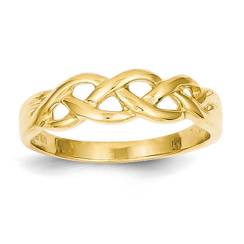 14k Free Form Knot Ring D3094 - shirin-diamonds