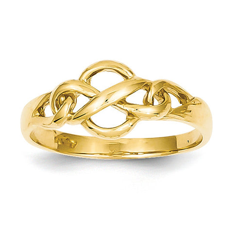 14k Free Form Knot Ring D3103 - shirin-diamonds
