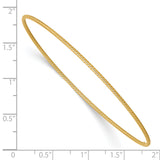 14k 1.5mm Twist Slip-on Bangle Bracelet DB541 - shirin-diamonds