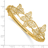 14K Butterfly Bangle Bracelet DB557 - shirin-diamonds