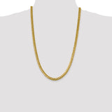 14k 6.25mm Solid Miami Cuban Chain (Weight: 68.64 Grams, Length: 26 Inches)