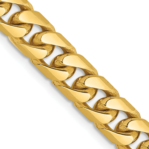 14k 6.25mm Solid Miami Cuban Chain (Weight: 68.64 Grams, Length: 26 Inches)