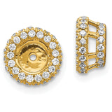 14K Lab Grown Diamond Earring Jackets 0.647CTW