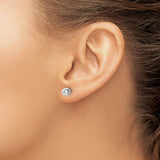 14K White Gold Lab Grown Diamond Twist Earrings 0.48CTW
