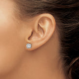 14K White Gold Lab Grown Diamond SI1/SI2, G H I, Earrings 0.5CTW