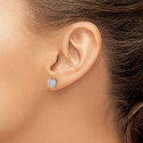 14K Lab Grown Diamond Heart Screwback Post Earrings 0.204CTW