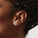 14K Lab Grown Diamond Knot Post Earrings 0.226CTW
