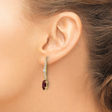 14K Lab Grown Diamond & Created Yellow Sapphire Earring Jackets 0.528CTW