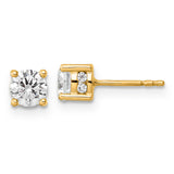 14k Yellow Gold Lab Grown Diamond Fashion Earrings 1CTW