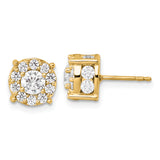 14k Yellow Gold Lab Grown Diamond Fashion Earrings 2.024CTW