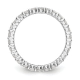 14K White Gold Lab Grown Diamond SI1/SI2, G H I, Shared Prong Eternity Ban