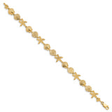 14k Seashell Theme Bracelet FB1142 - shirin-diamonds