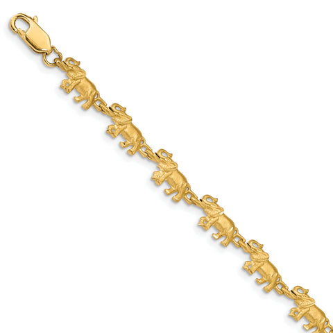 14K Elephant Bracelet FB1225 - shirin-diamonds