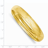 14k 11/16 Florentine Engraved Hinged Bangle Bracelet FE11/16 - shirin-diamonds