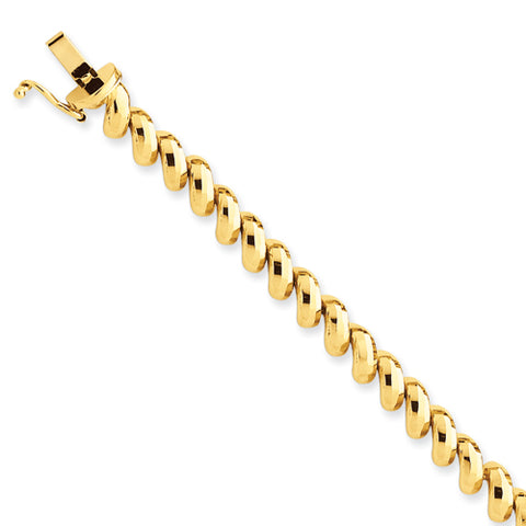 14k Faceted San Marco Bracelet FSM8 - shirin-diamonds
