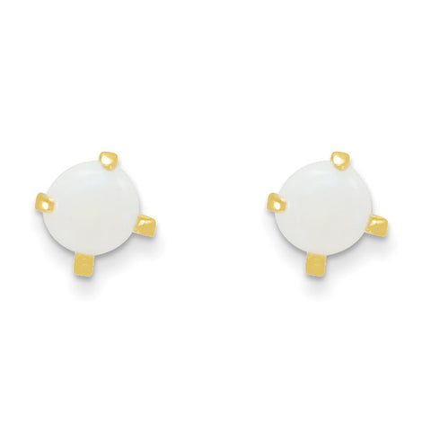 14k Madi K 3mm Opal Earrings GK121 - shirin-diamonds